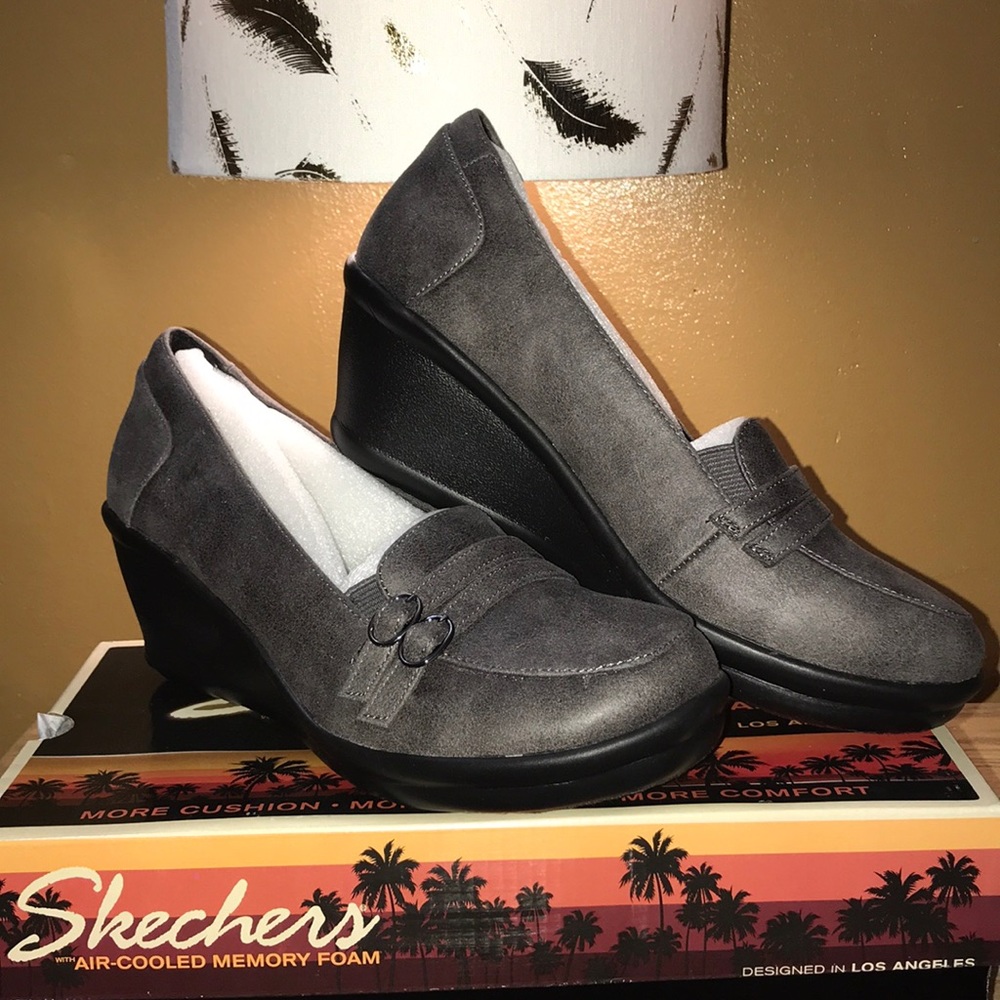 Skechers charcoal wedge